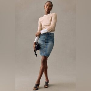 Anthropologie Pilcro Slim Denim Skirt